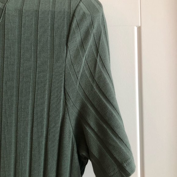 Vero Moda Vmaggi Rib Calf Dress in Laurel Wreath - Picture 4 of 4